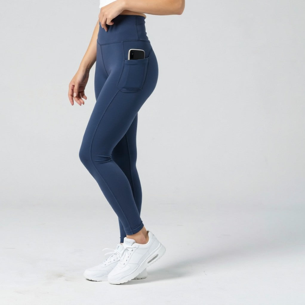 WURCQ Essential High-Waist Leggings — Navy