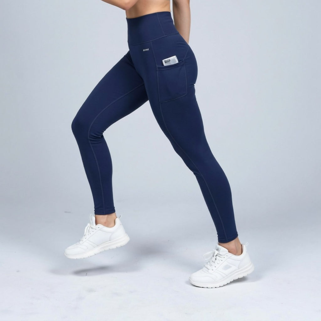 WURCQ Essential High-Waist Leggings — Navy