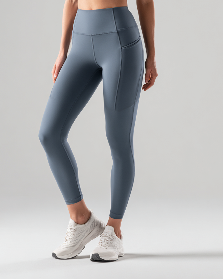 WURCQ Essential High-Waist Leggings — Ice Grey