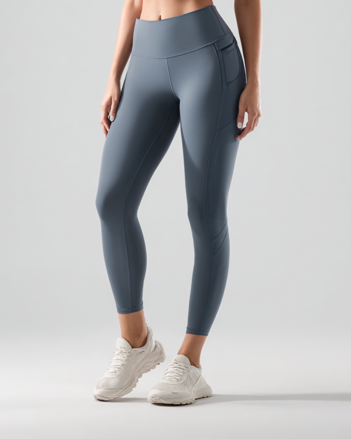 WURCQ Essential High-Waist Leggings — Ice Grey