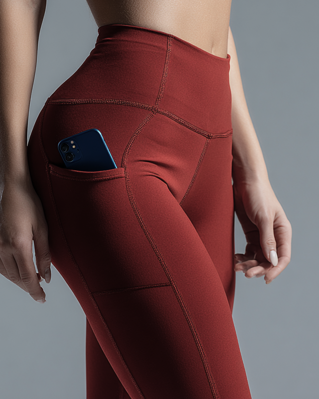 WURCQ Essential High-Waist Leggings — Dark Vine