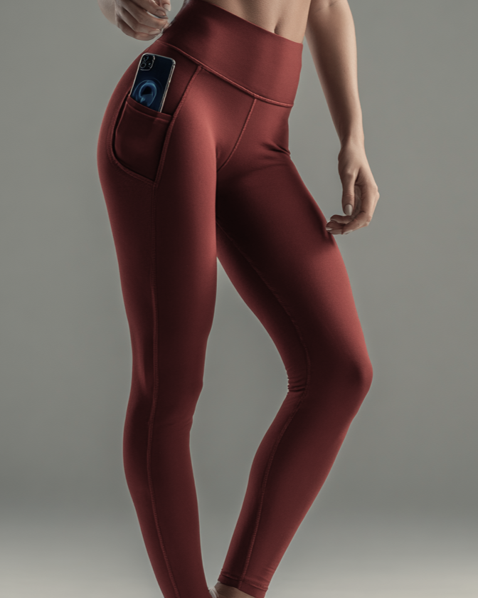 WURCQ Essential High-Waist Leggings — Dark Vine